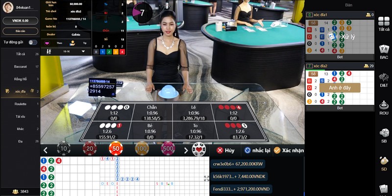 Trình tự đặt cược xóc đĩa online trên 7ball